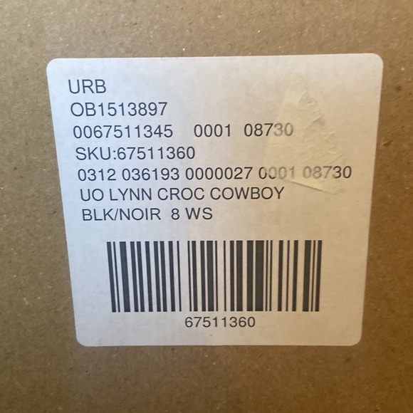 Urban Outfitters Shoes Nwt Urban Outfitters Lynn Black Croc Cowboy